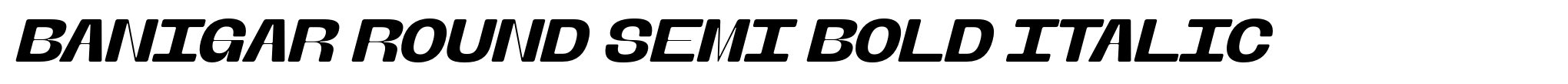 Banigar Round Semi Bold Italic image